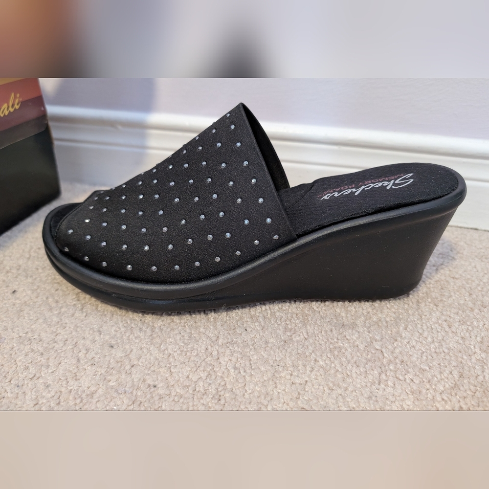 Skechers Women's Wedge Sandals Rumblers - Picture 5 of 9